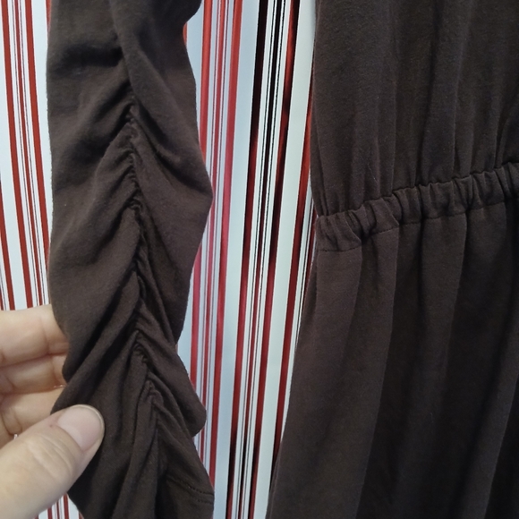 Dancing1882  brown hoodie womans medium - Picture 3 of 6